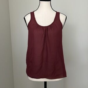 Charlotte Russe Sheer Tank Top with Bow Back